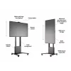 Multibrackets M Motorized Floorstand 120 kg Black incl cabinet & camerashelf