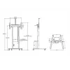 Multibrackets M Motorized Floorstand 120 kg Black incl cabinet & camerashelf