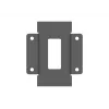Device plate Multibrackets M Pro Series Connecting plate Black Steel 2.1 kg
