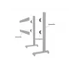 Device plate Multibrackets M Pro Series Connecting plate Black Steel 2.1 kg