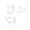 Device plate Multibrackets M Pro Series Connecting plate Black Steel 2.1 kg