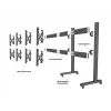 Device plate Multibrackets M Pro Series Connecting plate Black Steel 2.1 kg
