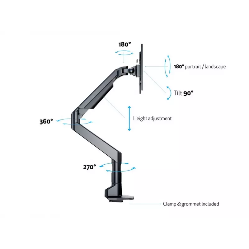 Multibrackets M VESA Gas Lift XL Single Black