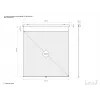 Multibrackets M 1:1 Manual Projection Screen 240x240, 135 inch White Edition