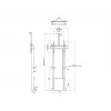 Multibrackets M Motorized Floormount 120kg Black incl camerashelf