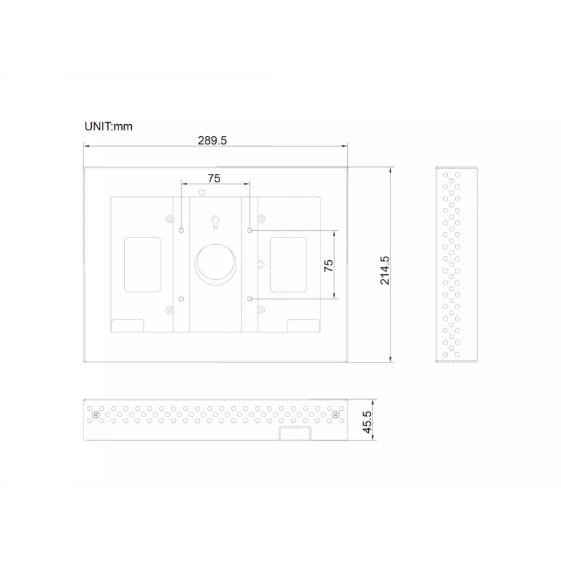 Enclosure MULTIBRACKETS M Pro Series for ELO 10 inch – steel, black, 2 kg