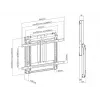 Wall Mount Bracket MULTIBRACKETS M Counterbalanced HD for 37 inch–55 inch TVs, VESA 200x200–800x400, 23–40 kg, Height Adj. 0–400 mm, Black