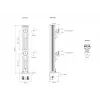 Multibrackets M VESA Deskmount HD Dual Vertical Widescreen 32 inch - 50 inch Clamp/Bolt-through