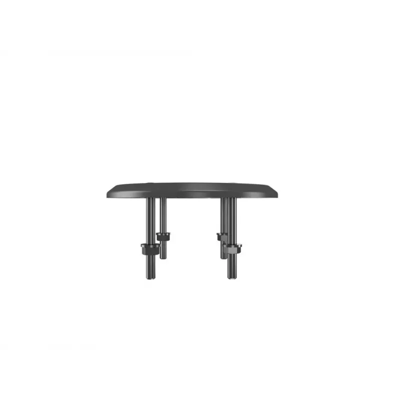 Grommet base MULTIBRACKETS M Deskmount HD — aluminium housing, black, Ø 21 cm, H 40 mm, 500 g