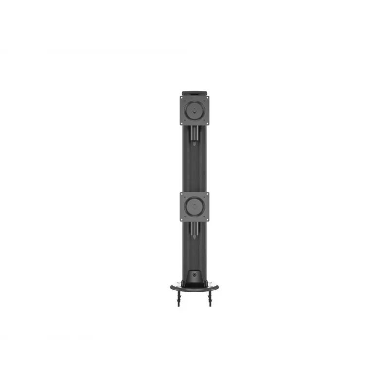 Grommet base MULTIBRACKETS M Deskmount HD — aluminium housing, black, Ø 21 cm, H 40 mm, 500 g