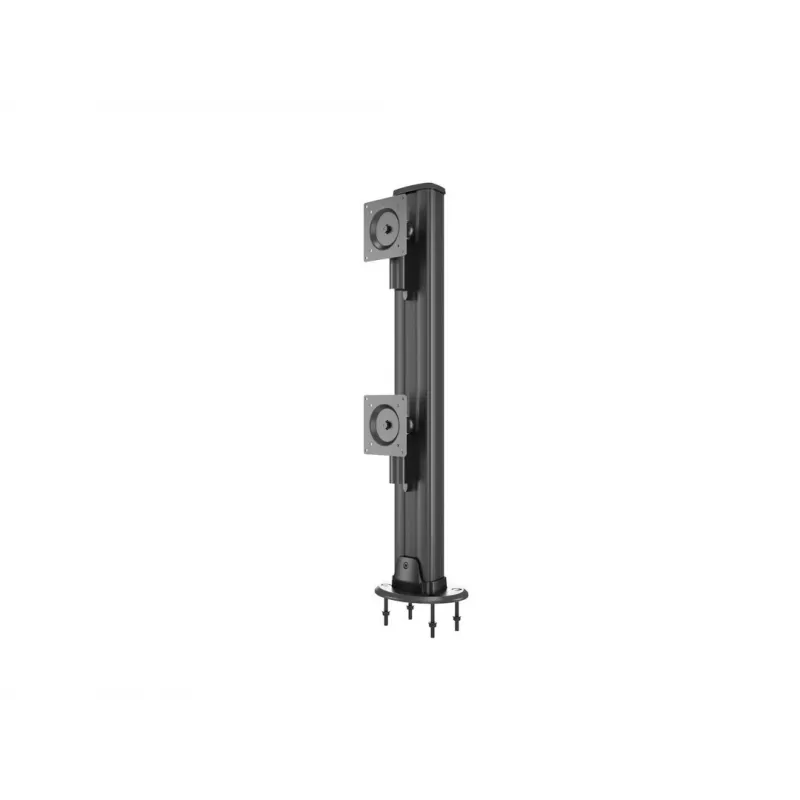 Grommet base MULTIBRACKETS M Deskmount HD — aluminium housing, black, Ø 21 cm, H 40 mm, 500 g