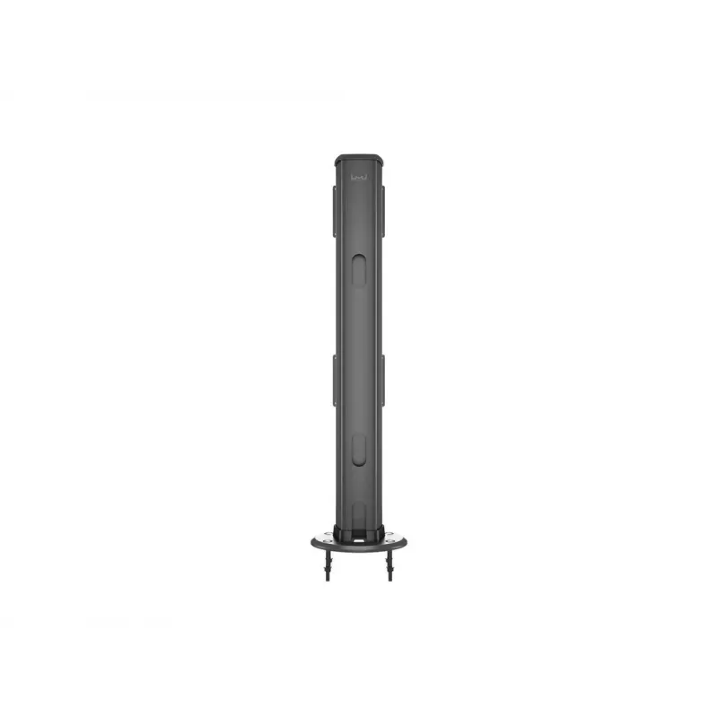 Grommet base MULTIBRACKETS M Deskmount HD — aluminium housing, black, Ø 21 cm, H 40 mm, 500 g