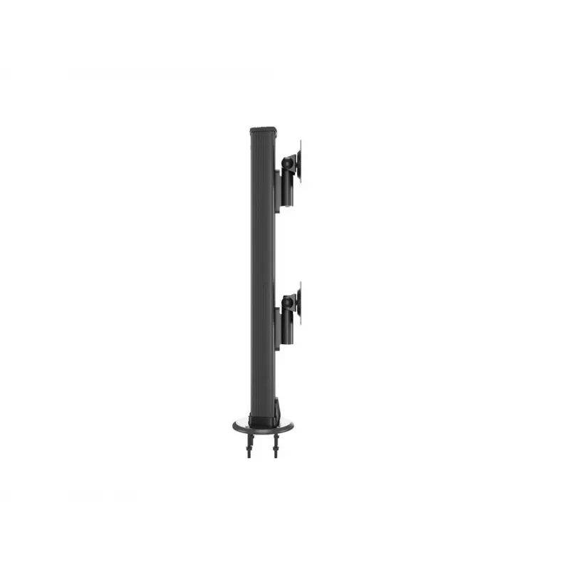 Grommet base MULTIBRACKETS M Deskmount HD — aluminium housing, black, Ø 21 cm, H 40 mm, 500 g