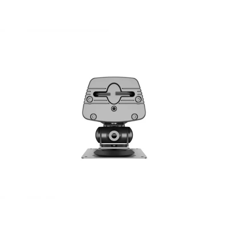 Grommet base MULTIBRACKETS M Deskmount HD — aluminium housing, black, Ø 21 cm, H 40 mm, 500 g