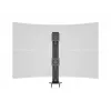 Grommet base MULTIBRACKETS M Deskmount HD — aluminium housing, black, Ø 21 cm, H 40 mm, 500 g