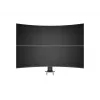 Grommet base MULTIBRACKETS M Deskmount HD — aluminium housing, black, Ø 21 cm, H 40 mm, 500 g