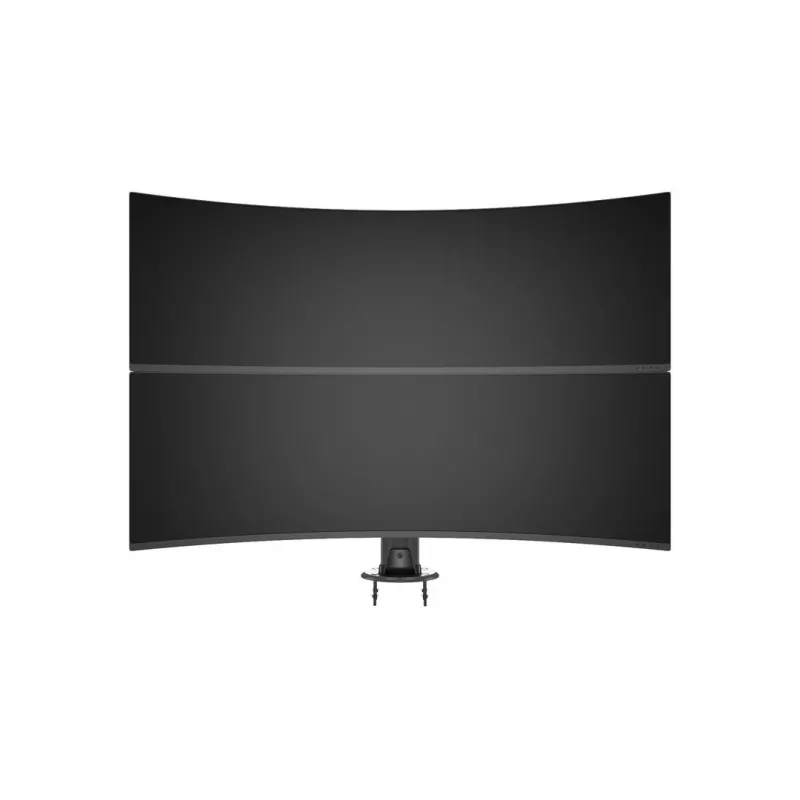 Grommet base MULTIBRACKETS M Deskmount HD — aluminium housing, black, Ø 21 cm, H 40 mm, 500 g