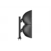 Grommet base MULTIBRACKETS M Deskmount HD — aluminium housing, black, Ø 21 cm, H 40 mm, 500 g