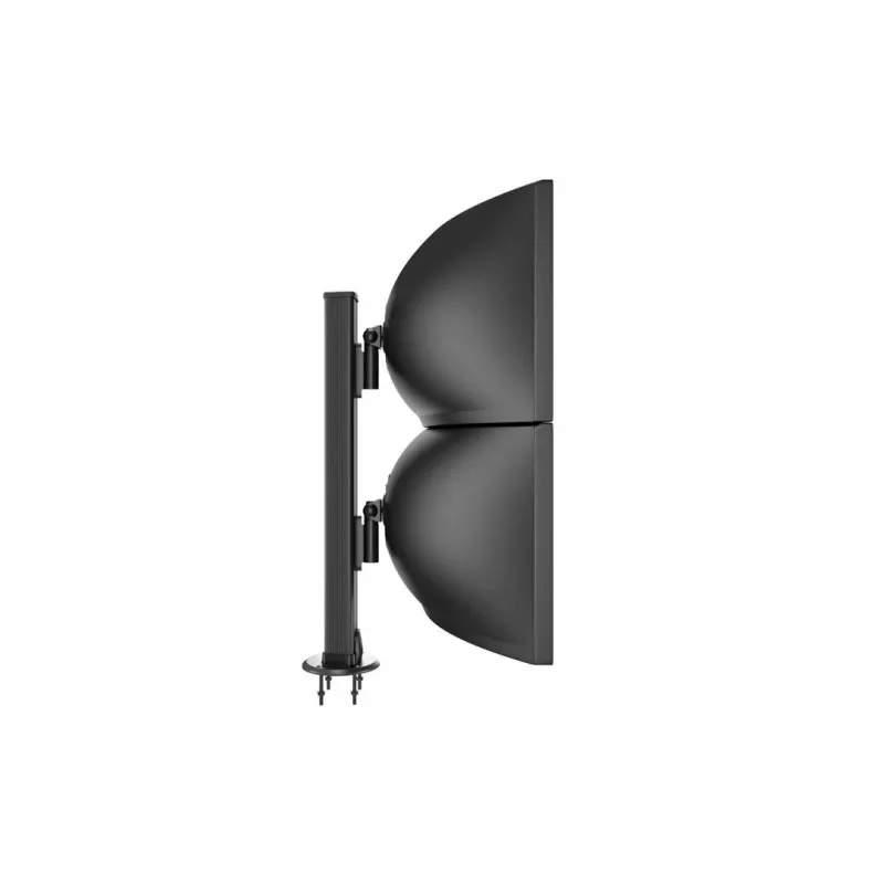 Grommet base MULTIBRACKETS M Deskmount HD — aluminium housing, black, Ø 21 cm, H 40 mm, 500 g