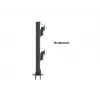 Grommet base MULTIBRACKETS M Deskmount HD — aluminium housing, black, Ø 21 cm, H 40 mm, 500 g