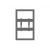 Multibrackets M Pro Series Enclosure 32 inch Wall Small Black Steel Landscape/Portrait
