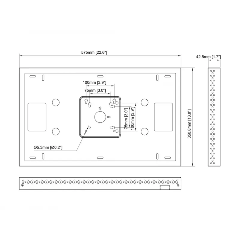 Multibrackets M Pro Series Enclosure QB24R QB24R-T White Steel Landscape