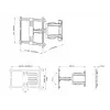TV wall mount Multibrackets M Universal Flexarm Pro Single Black — 40 kg, VESA 200x200–600x400, 40 inch–70 inch