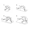 Wall Cable Management Multibrackets M Steel White — for organized routing of cables