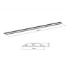 Multibrackets M Cable Cover Floor Black - 139mm W - 1600mm L