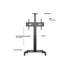 Multibrackets M Motorized Public Floorstand Single Pillar 170 HD 60 kg capacity 32-75 inch