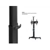 Multibrackets M Motorized Public Floorstand Single Pillar 170 HD 60 kg capacity 32-75 inch