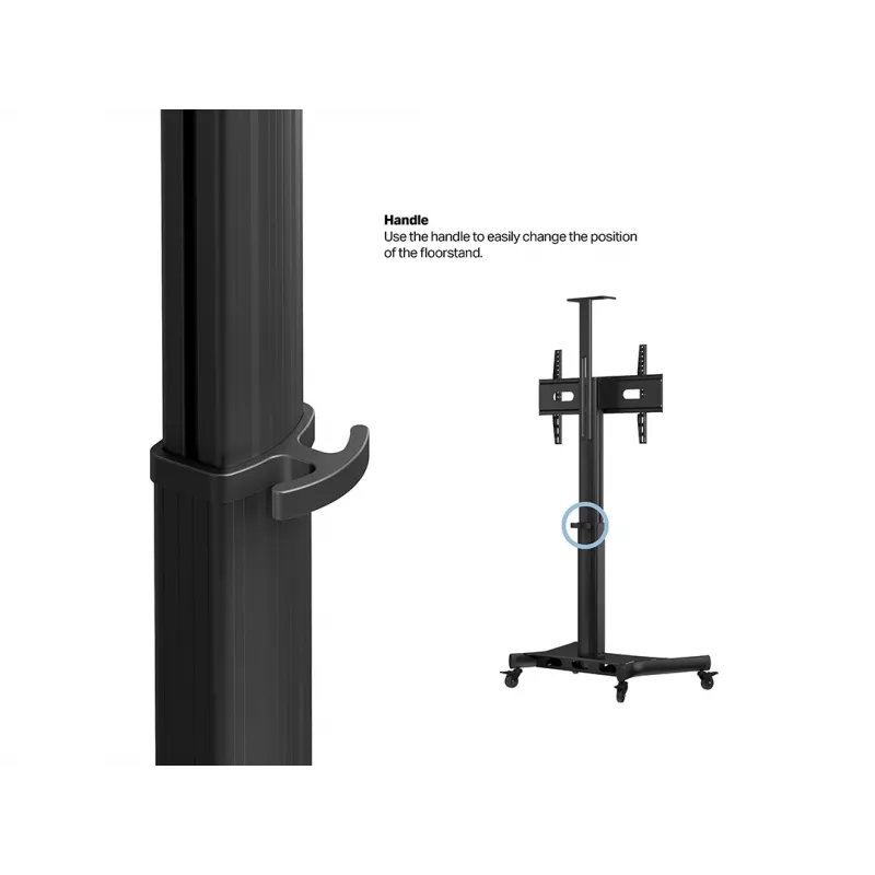 Multibrackets M Motorized Public Floorstand Single Pillar 170 HD 60 kg capacity 32-75 inch