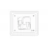 Room display HUMLY HUM1001 8-inch touchscreen for meeting room scheduling