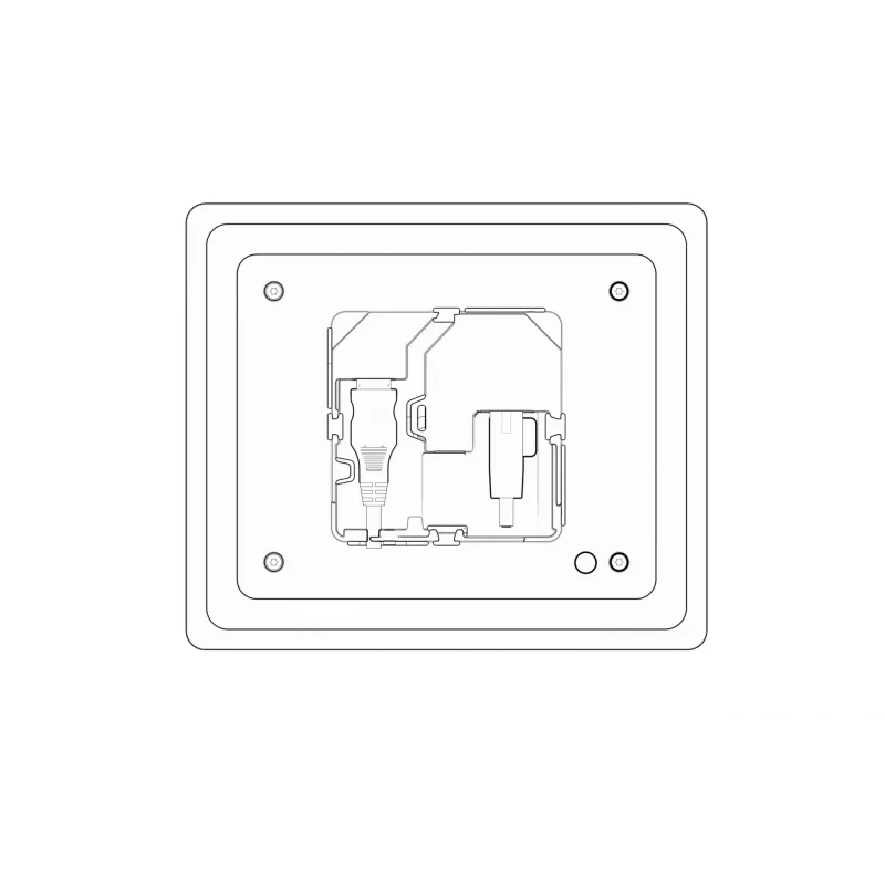 Room display HUMLY HUM1001 8-inch touchscreen for meeting room scheduling