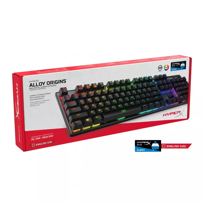 HyperX Alloy Origins keyboard Gaming USB QWERTY US English Black