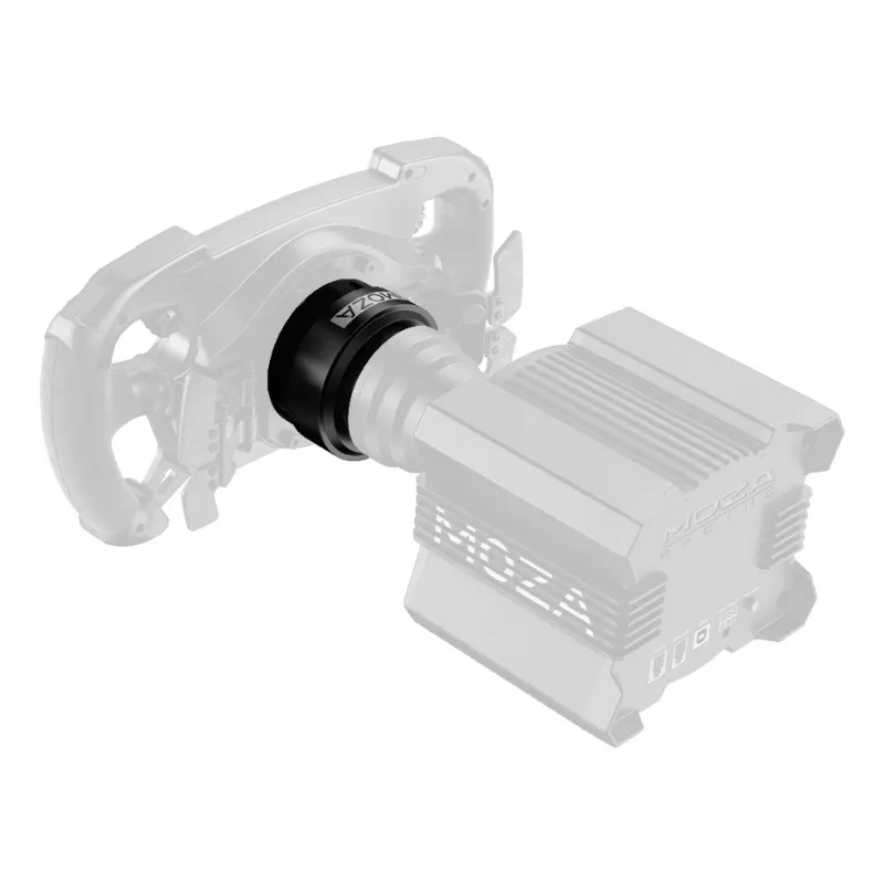 Moza Racing Wheel Base Quick Release Adapter, PC, Quick release adapter, Black, Aluminium, Moza, R21, R16, R9