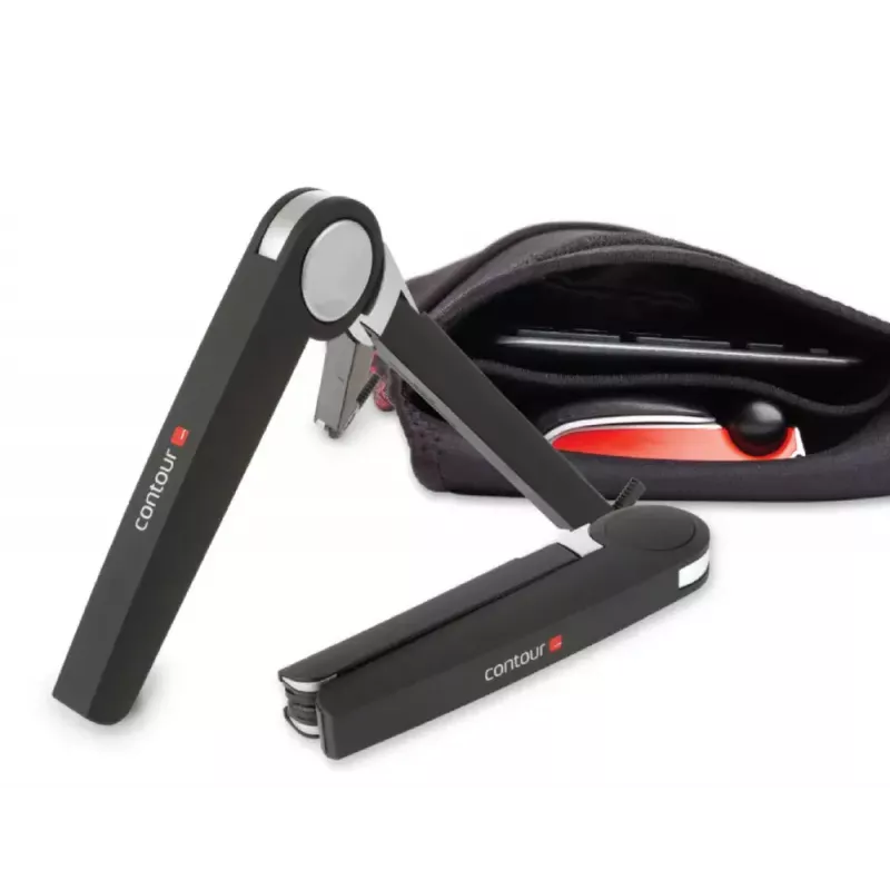 Contour RollerMouse Red Plus WL Travel Kit — wireless RF, full-size keyboard form factor, black, includes mouse and wrist rest