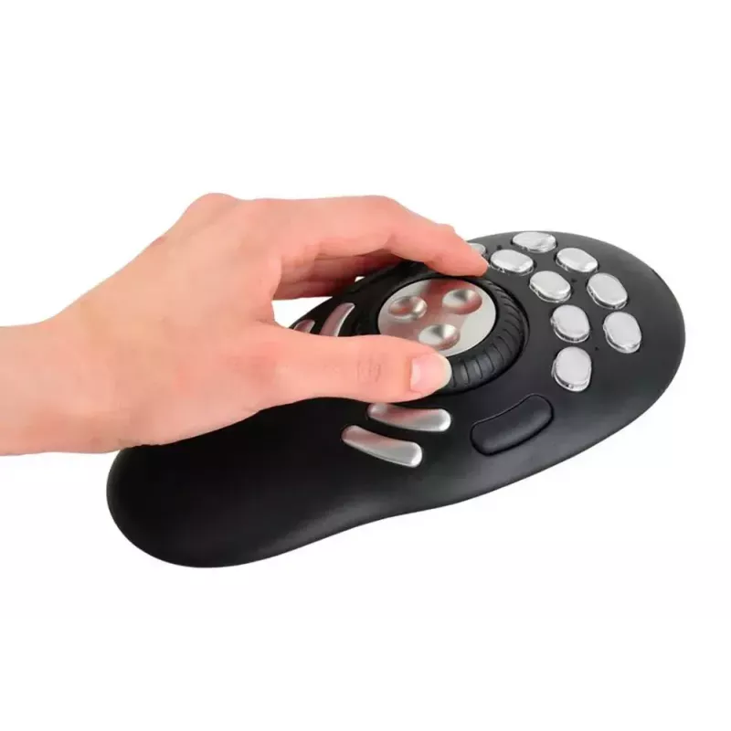 Multimedia Controller Contour PRO v2 — USB, Silver/Black, 43×77.5×11.5 mm