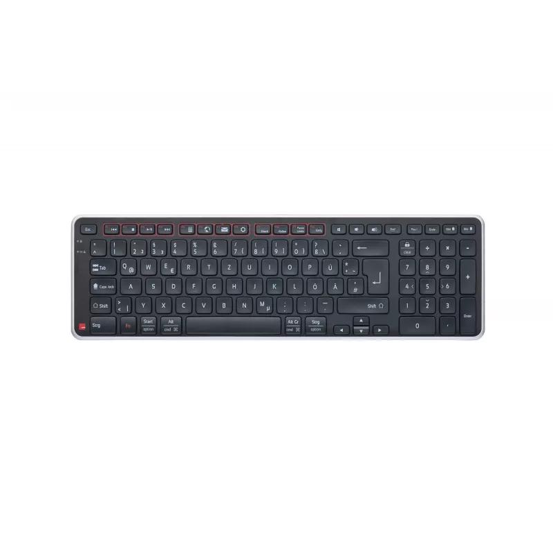 Contour Design Balance Keyboard DE, wireless, Full-size (100%), Wireless, RF Wireless + USB, Scissor key switch, QWERTZ, Black