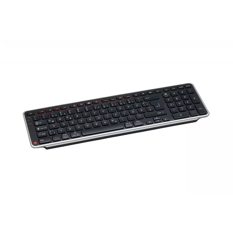 Contour Design Balance Keyboard DE, wireless, Full-size (100%), Wireless, RF Wireless + USB, Scissor key switch, QWERTZ, Black