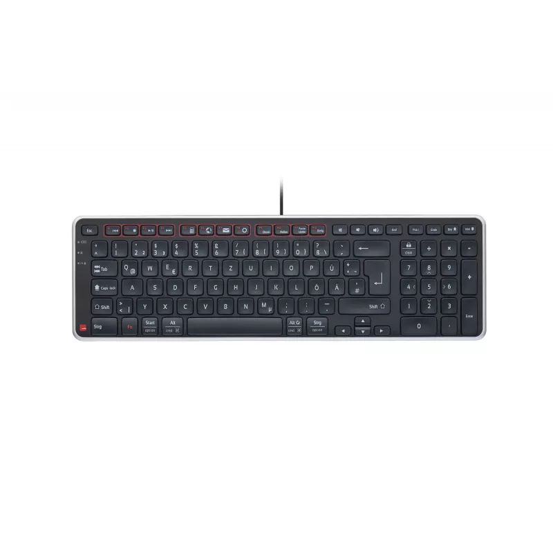 Contour Design Balance Keyboard DE, wired, Full-size (100%), Wireless, RF Wireless + USB, QWERTZ, Black