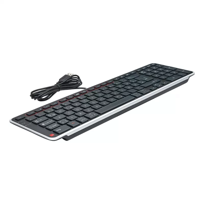 Contour Design Balance Keyboard DE, wired, Full-size (100%), Wireless, RF Wireless + USB, QWERTZ, Black