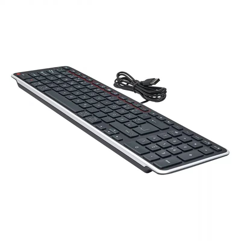 Contour Design Balance Keyboard DE, wired, Full-size (100%), Wireless, RF Wireless + USB, QWERTZ, Black