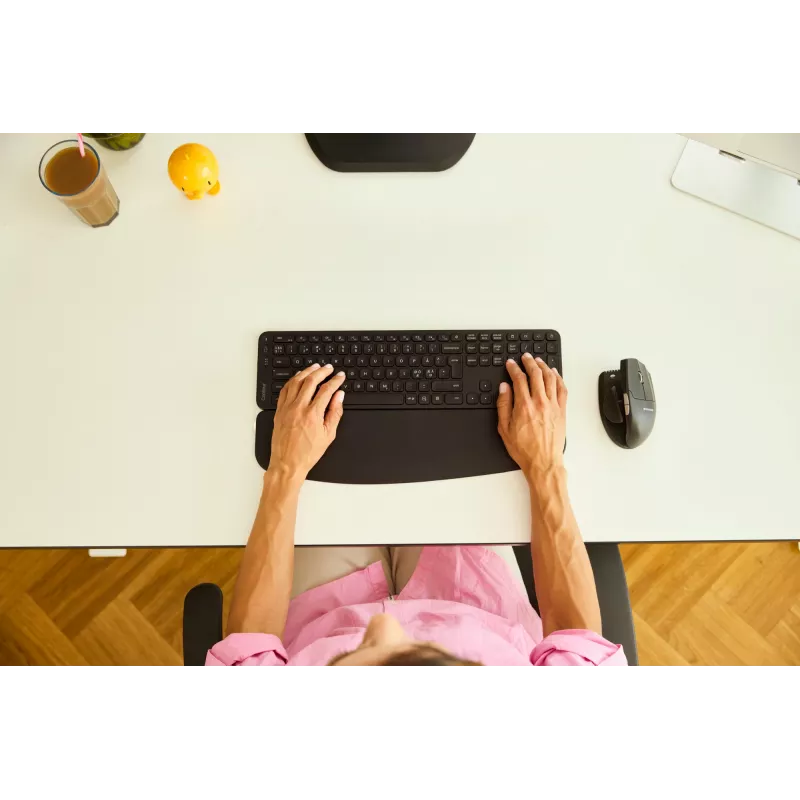 Wrist rest Contour Contour Balance Full-Size — Black, 434.5×104×10.8 mm