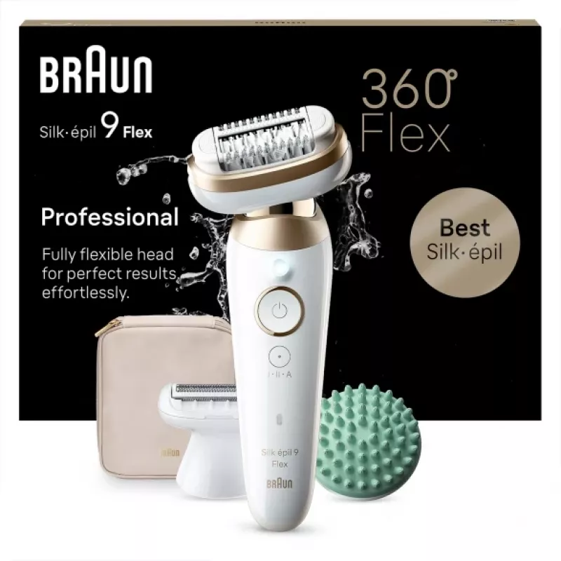 Braun Silk-épil 9 Flex 9-071 3D 40 tweezers Gold, White
