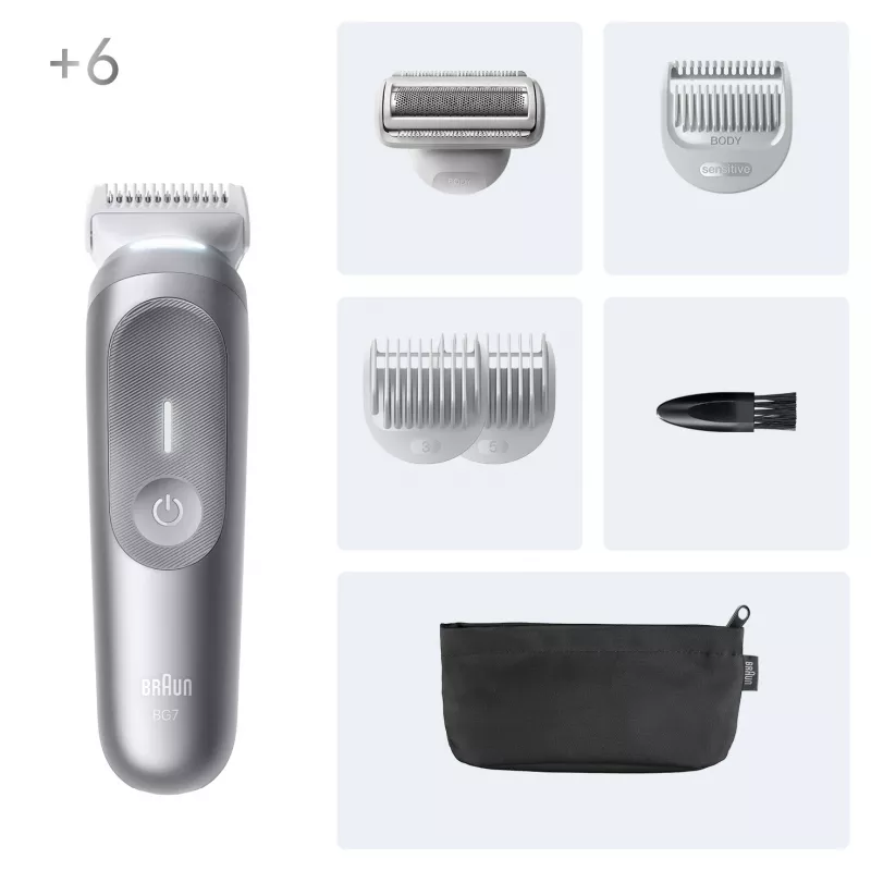 Body groomer Braun Series 7 BG7550 Grey Lithium-Ion Battery