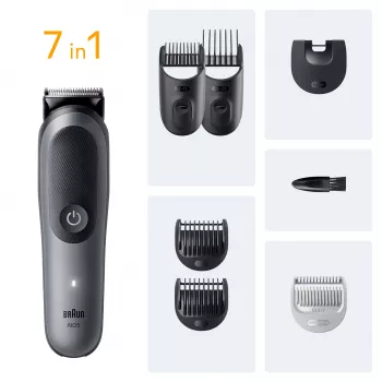 Braun AIO5520 hair trimmers/clipper Black, Grey 14 Lithium-Ion (Li-Ion)