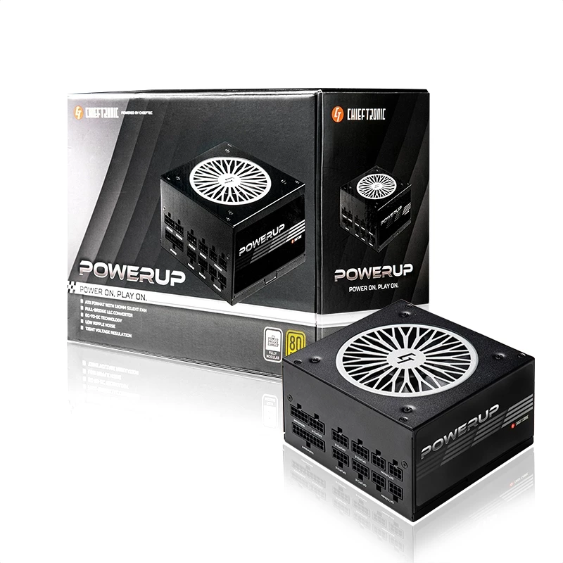 Chieftec PowerUp GPX-850FC power supply unit 850 W 20+4 pin ATX ATX Black