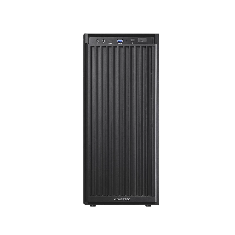 Computer case CHIEFTEC BW-01B-OP Midi Tower ATX/ITX, supports 6×3.5 inch + 4×2.5 inch, 2×5.25 inch, rear 1×120 mm, SGCC, black, 200×510×465 mm