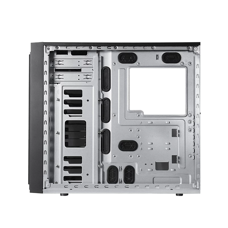 Computer case CHIEFTEC BW-01B-OP Midi Tower ATX/ITX, supports 6×3.5 inch + 4×2.5 inch, 2×5.25 inch, rear 1×120 mm, SGCC, black, 200×510×465 mm